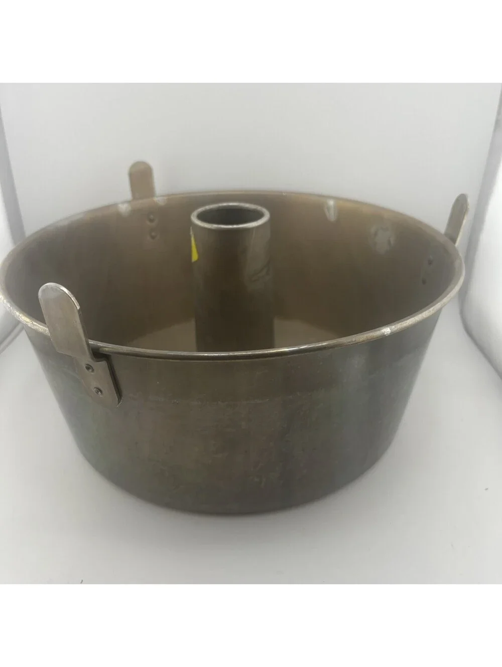 Vintage 10 Inch Aluminum Angel Food Cake Pan Two Piece Tube Baking Pan